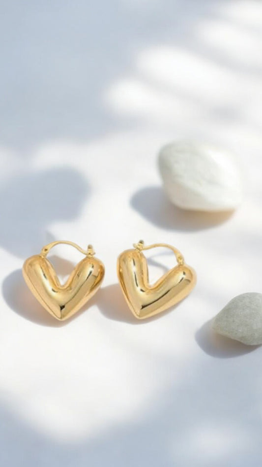 Heart Hoop Earring